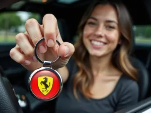 Ferrari Porte-clés Cool Look Acier Inox